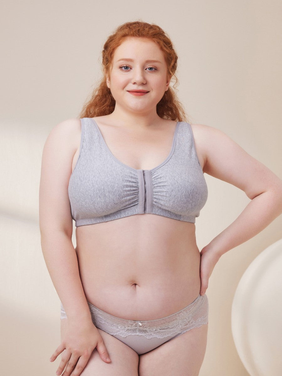 Truecomfy® Cotton Front-Closure Comfort & Sleep Bra